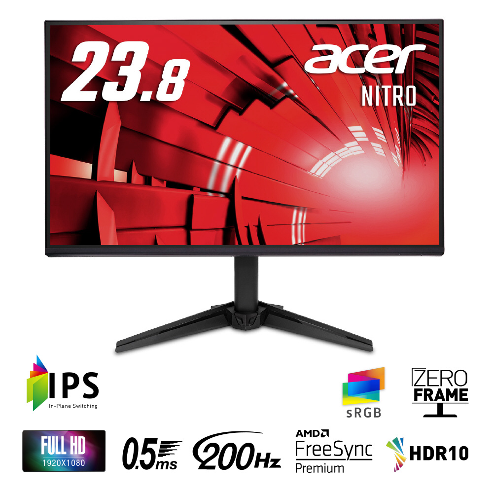 Acer QG241YM3bmiipx ゲーミングモニター180HZ ゲーミングモニター