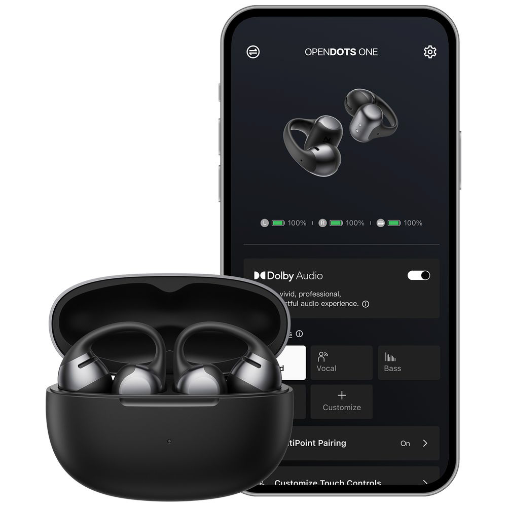 完全ワイヤレスイヤホン OpenDots ONE ブラック SKZ-EP-000054