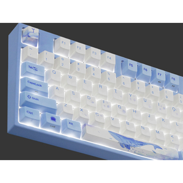 ゲーミングキーボード 92 Sea Melody JIS(サクラ軸V2) ブルー vm-vem92