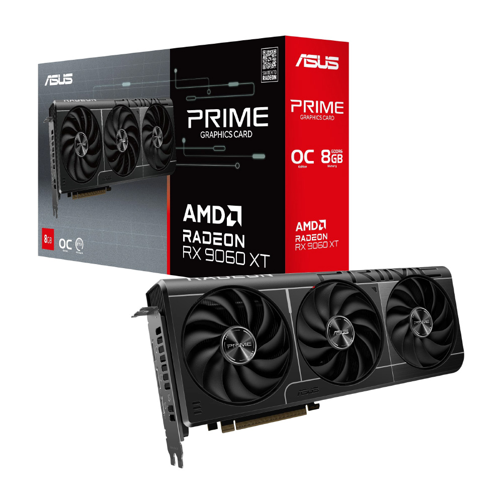グラフィックボード Prime Radeon RX 9060 XT 8GB GDDR6 OC Edition