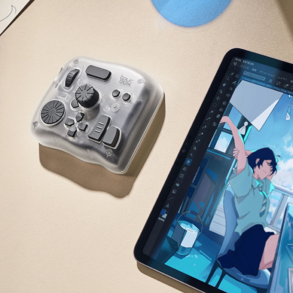 クリエイター向けBluetoothコントローラー iPad対応 TourBox Elite