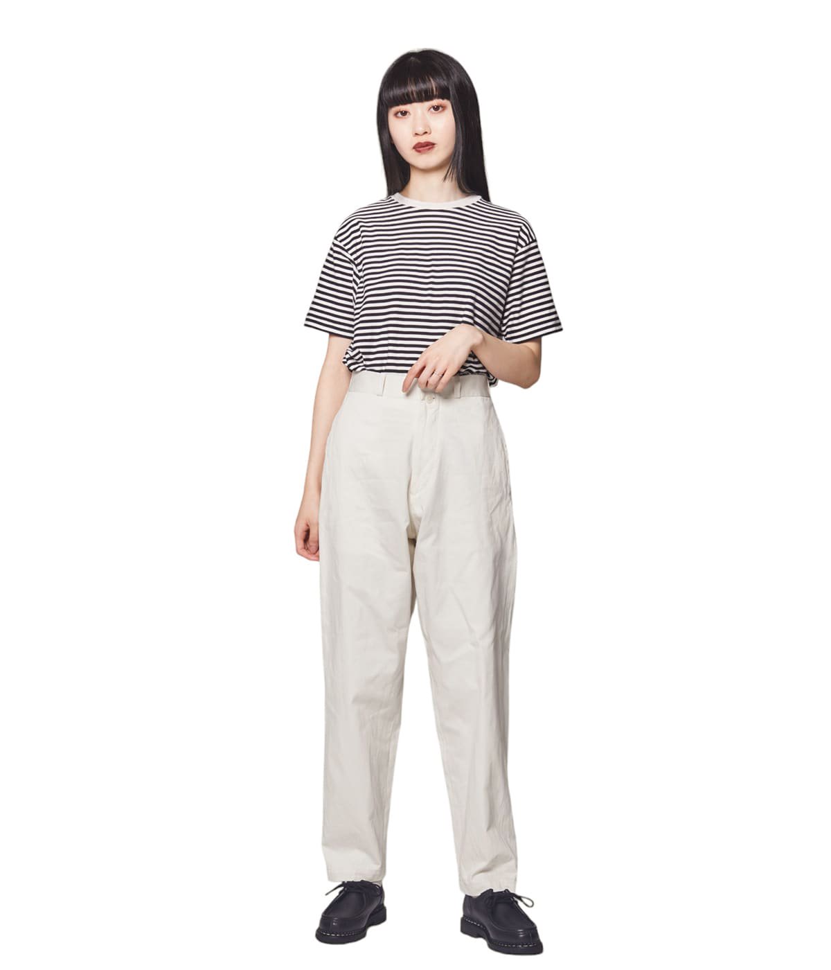 レディース】チノクロスパンツ ワイドテーパード-63658- | YAECA