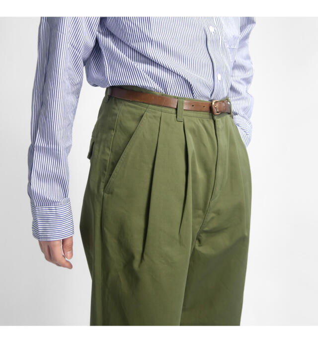 have a good day ハブアグッドデイ ワイドチノパンツ タックパンツ
