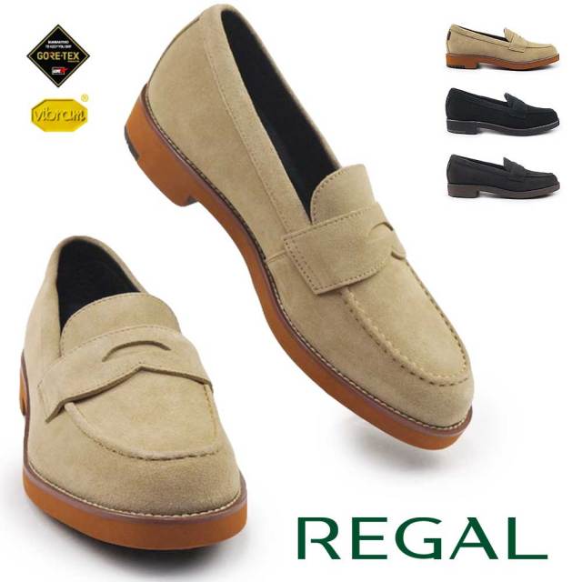 リーガル 靴 メンズ ローファー ゴアテックス 52GL BDW 防水 ビブラム
