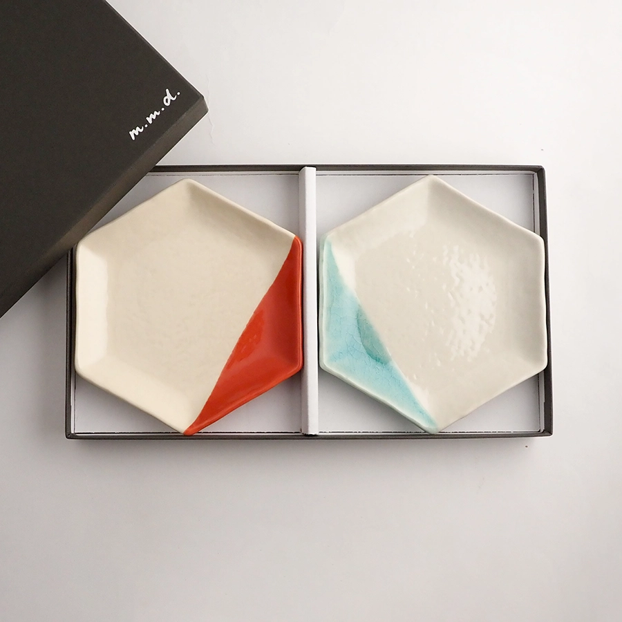 取皿2枚セット【末広がり】 / ギフトボックス＆熨斗付き | m.m.d.