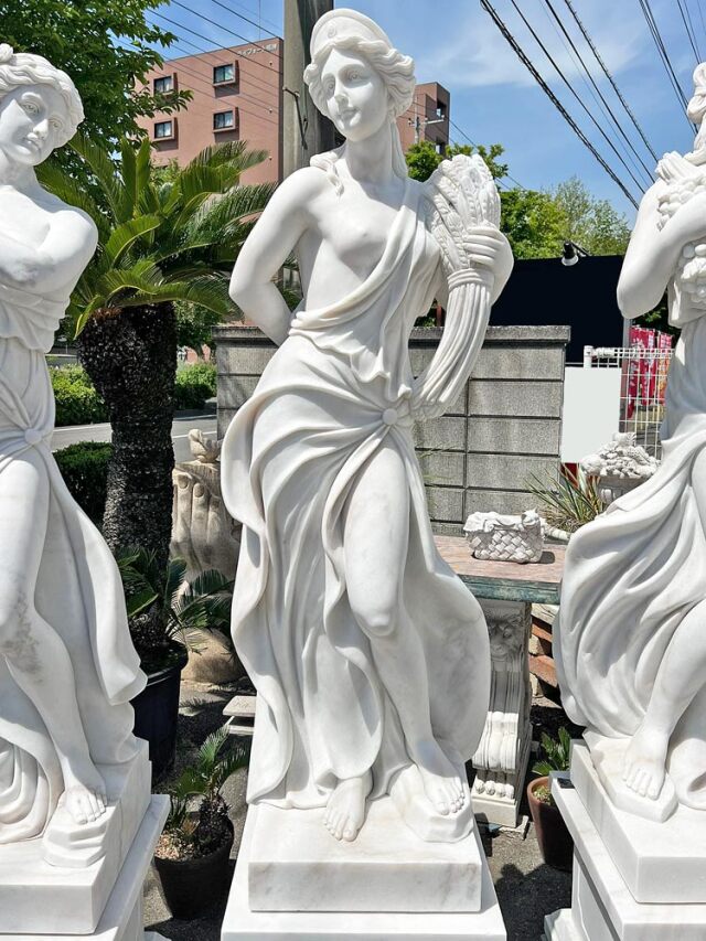 天然大理石彫刻 収穫のヴィーナス（秋）｜女性像・ヴィーナス像