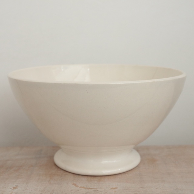 アンティーク カフェオレボウル 白 フランス ディゴワン&サルグミンヌ
