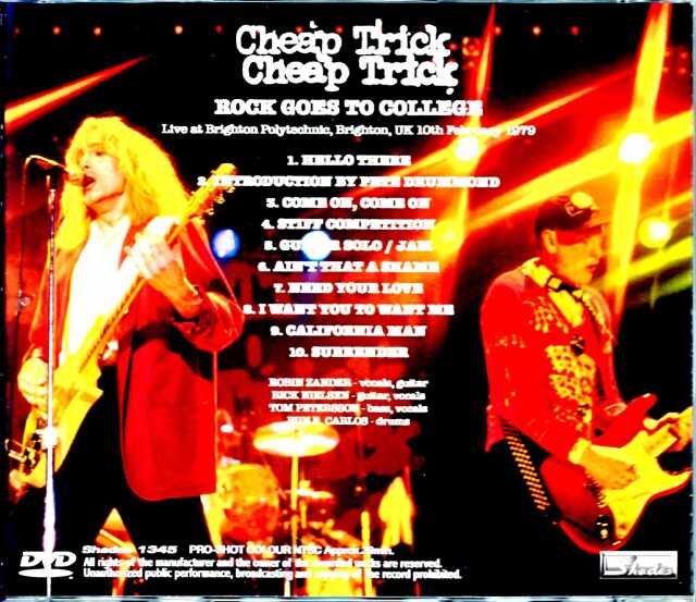 Cheap Trick チープ・トリック/UK 1979 Best Quality