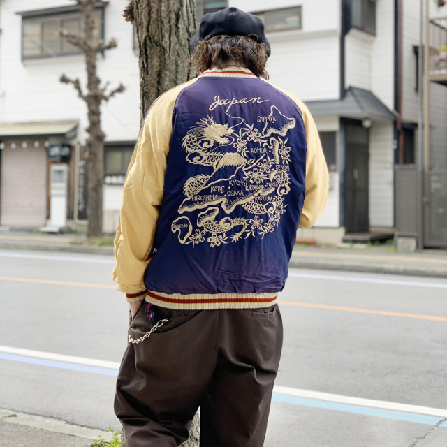 テーラー東洋 / Early 1950s Style Acetate Souvenir Jacket “TIGER