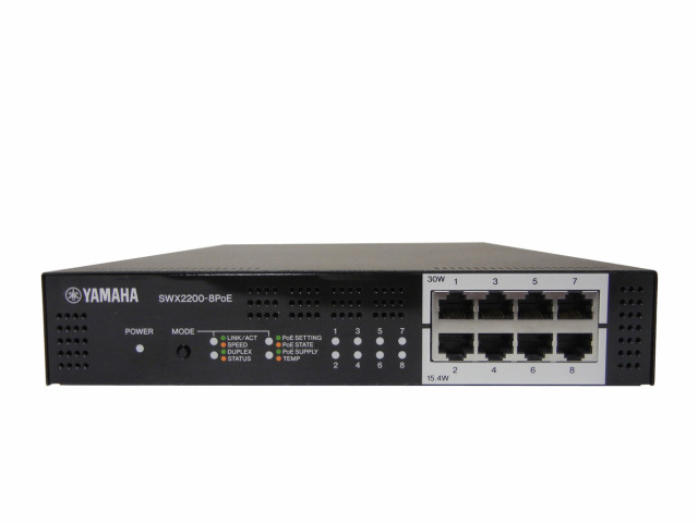 中古】YAMAHA スマートL2スイッチ SWX2200-8PoE