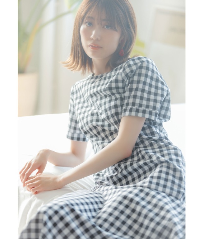 ギンガムチェックマーメイドワンピース