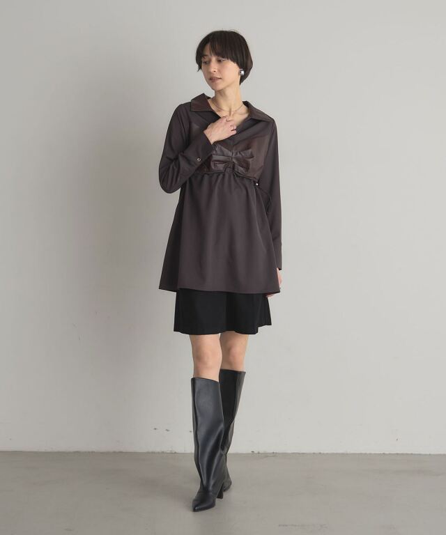 レザードッキングシャツ