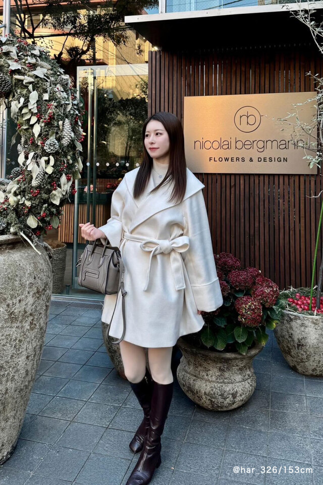 ビッグカラーガウンコート