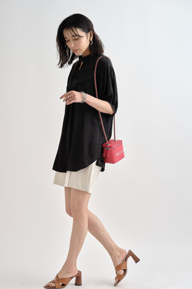 前後2wayギャザーブラウス