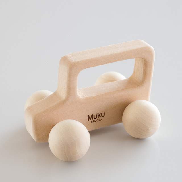 カラコロ自動車ナチュラル 無垢工房｜木のおもちゃ専門店 おもちゃの森