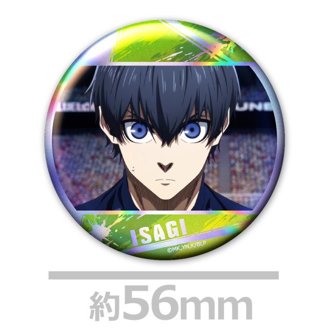 アニメ「ブルーロック」 オーロラ缶バッジ4個セット 潔＆凛＆烏＆蜂楽