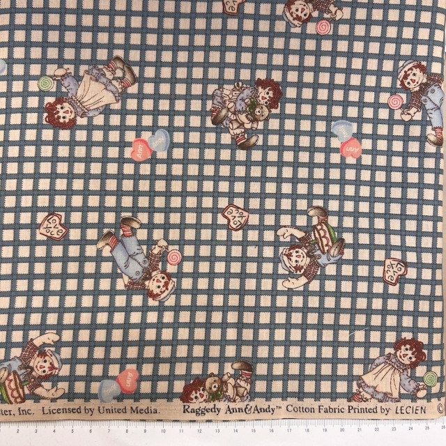 国産】ラガディアン&アンディ生地 アメリカンカントリーな布 チェック