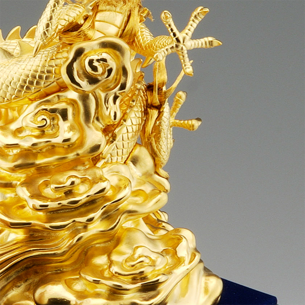 送料無料】 純金 瑞雲昇龍 B 650g / 光則（金工芸） 高級 コレクション