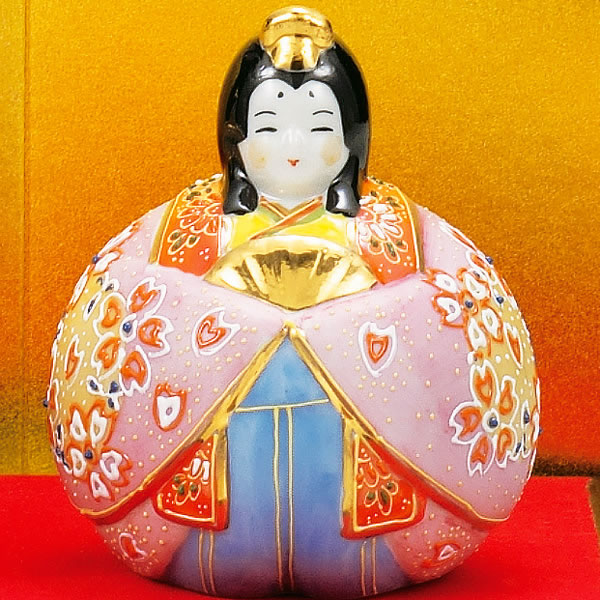 名入れ木札無料】 【送料無料】 玉雛人形 桜盛 3号 台・敷物・立札