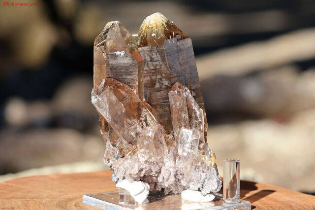 スモーキー・ルチルクォーツ原石(A28)