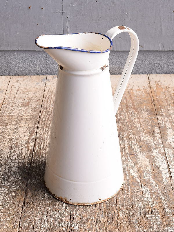 イギリス アンティーク ホーローフレンチジャグ 琺瑯 ガーデニング 11821