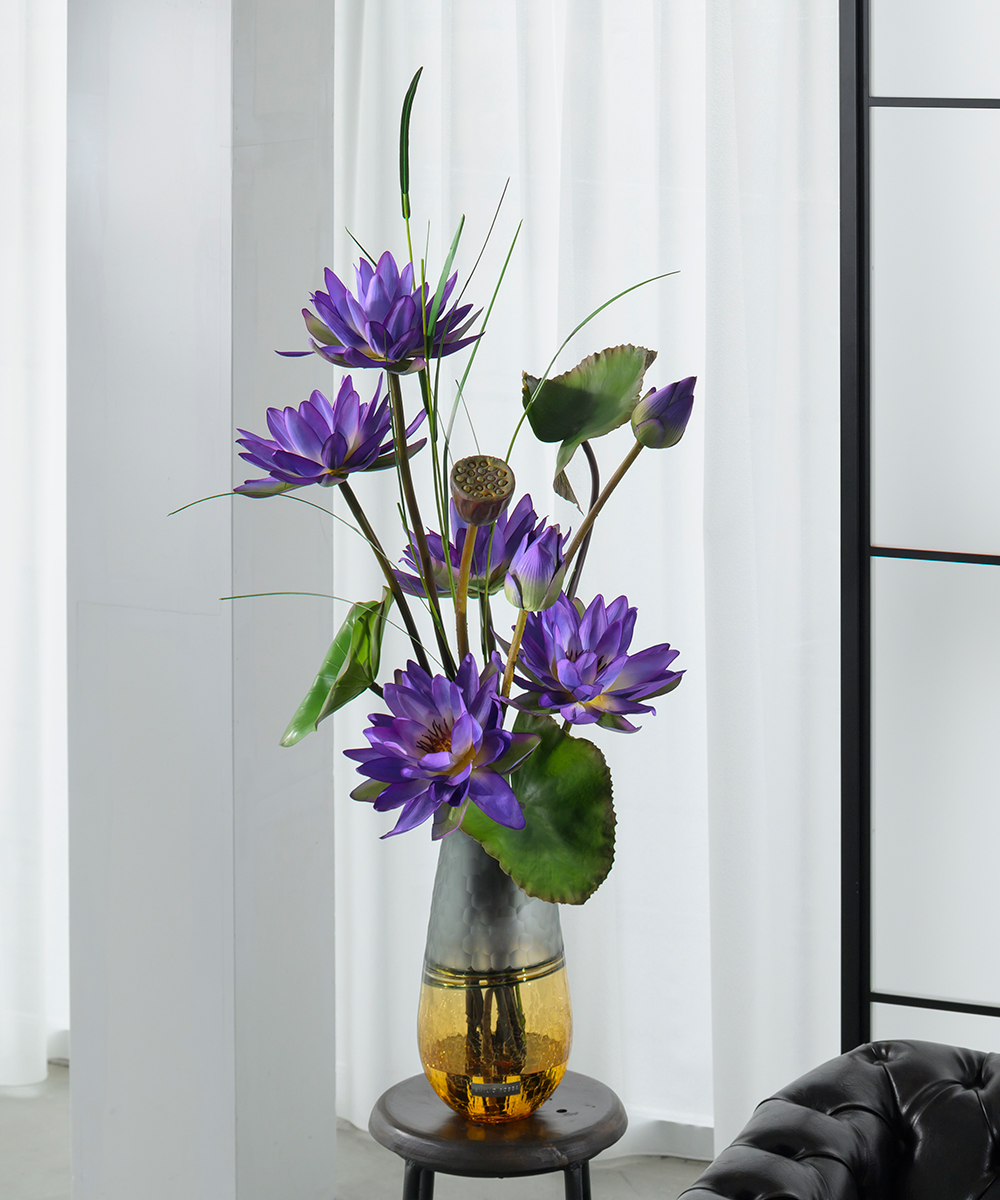 ロータス4L24-pu アートフラワー アーティフィシャルフラワー ギフト