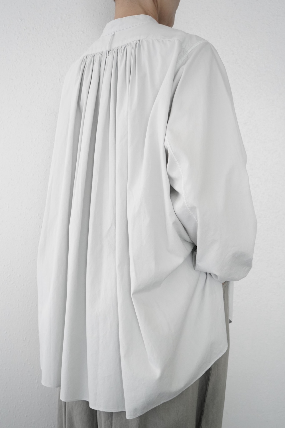 SP（エシュペー） オーガニックコットンギャザーシャツ annabelle