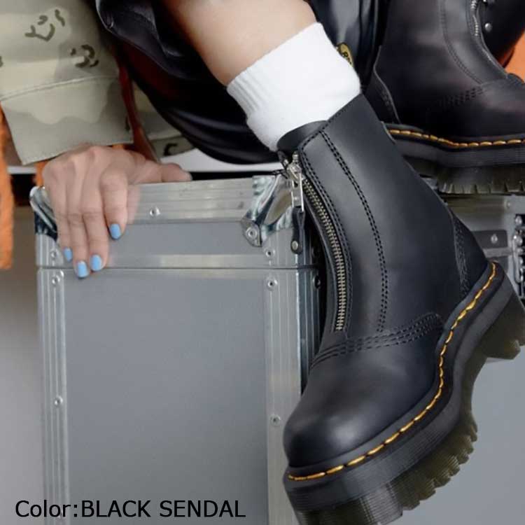 ドクターマーチン ジェッタ レディース 厚底 ブーツ ジップ ジップ