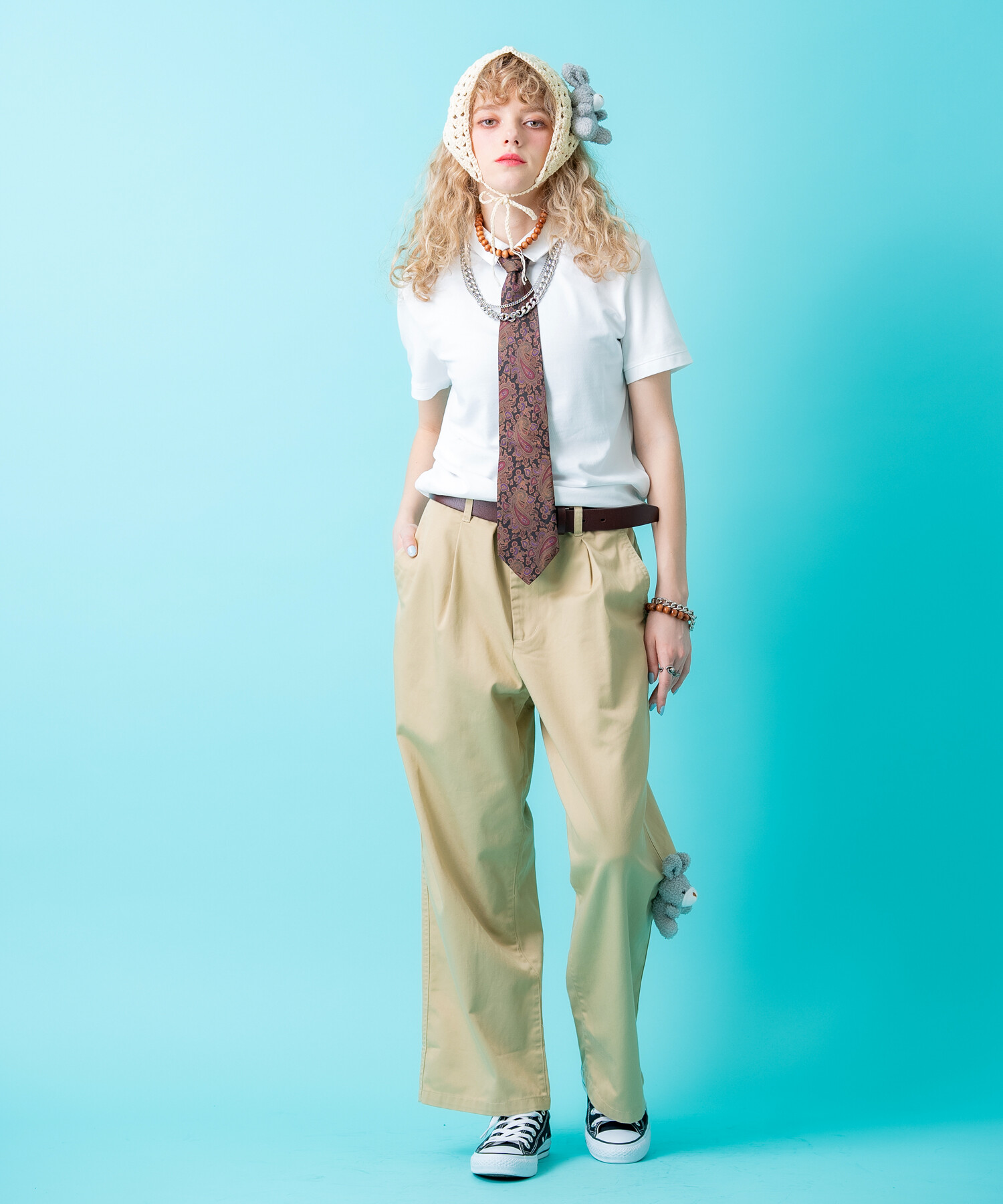 TEDDY ankoROCK ワイドチノパン / メンズ レディース ユニセックス