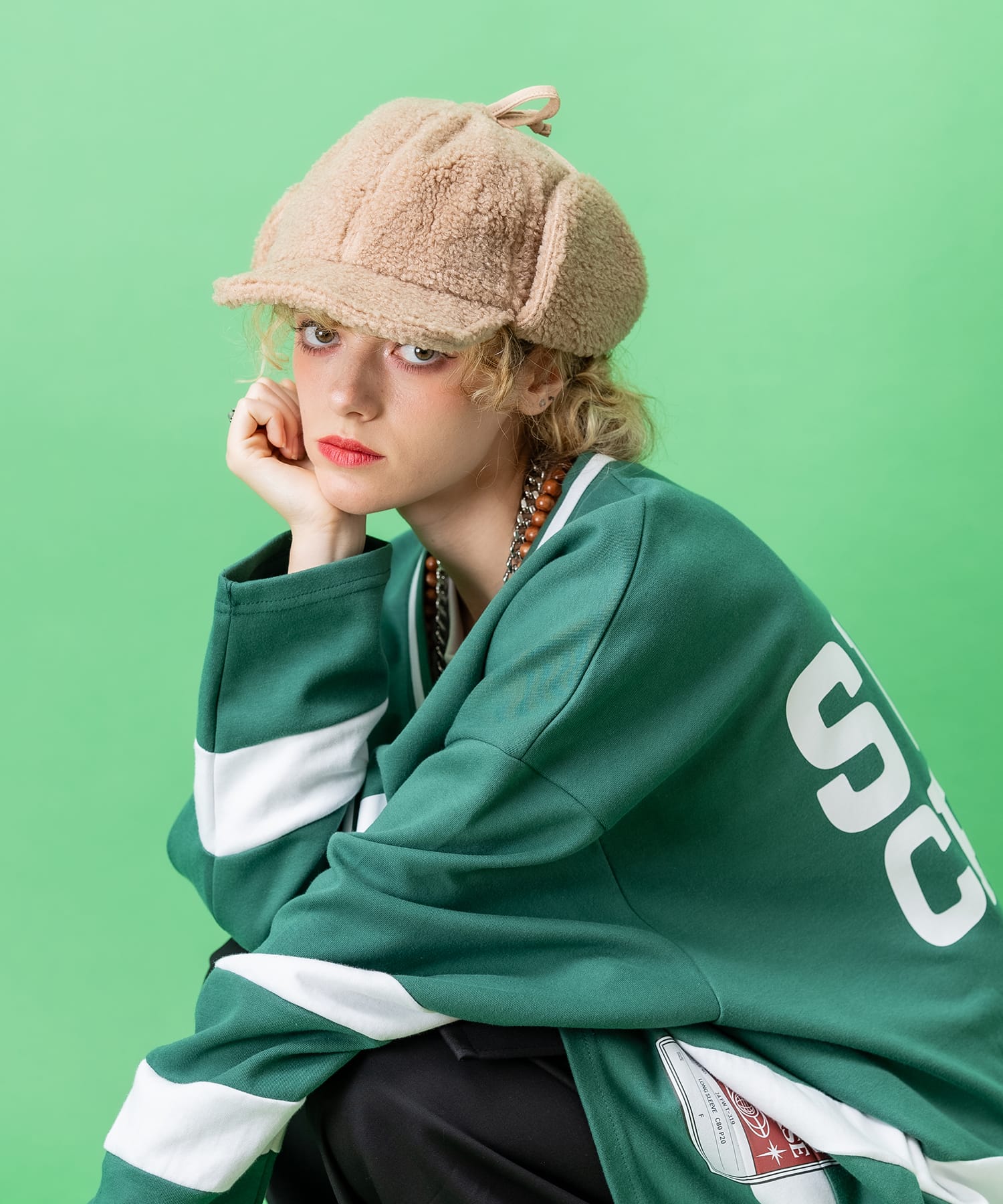 ボアイヤーフラップキャップ / メンズ レディース ユニセックス