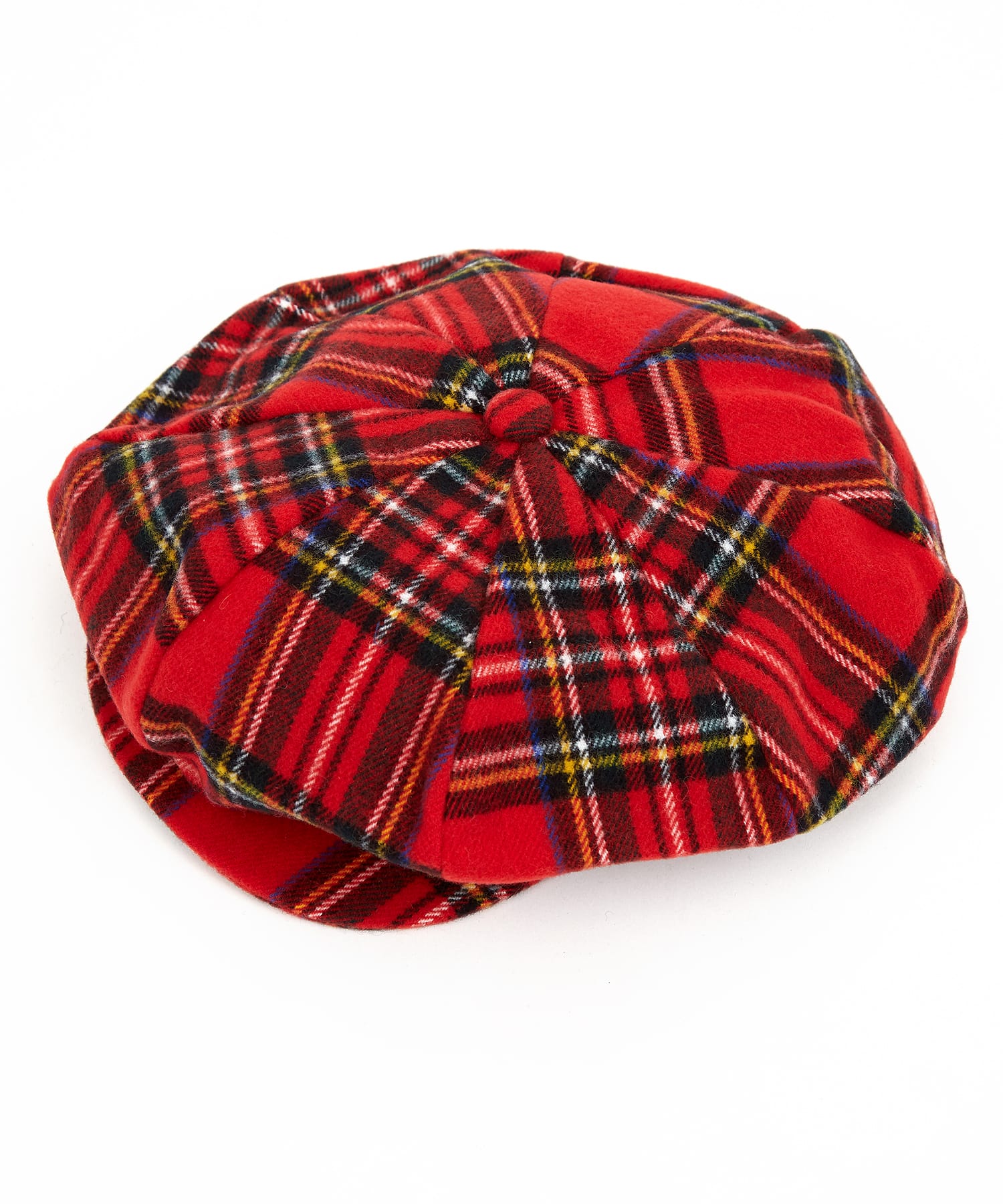 チェック柄フリースボリュームキャスケット / メンズ レディース ユニ