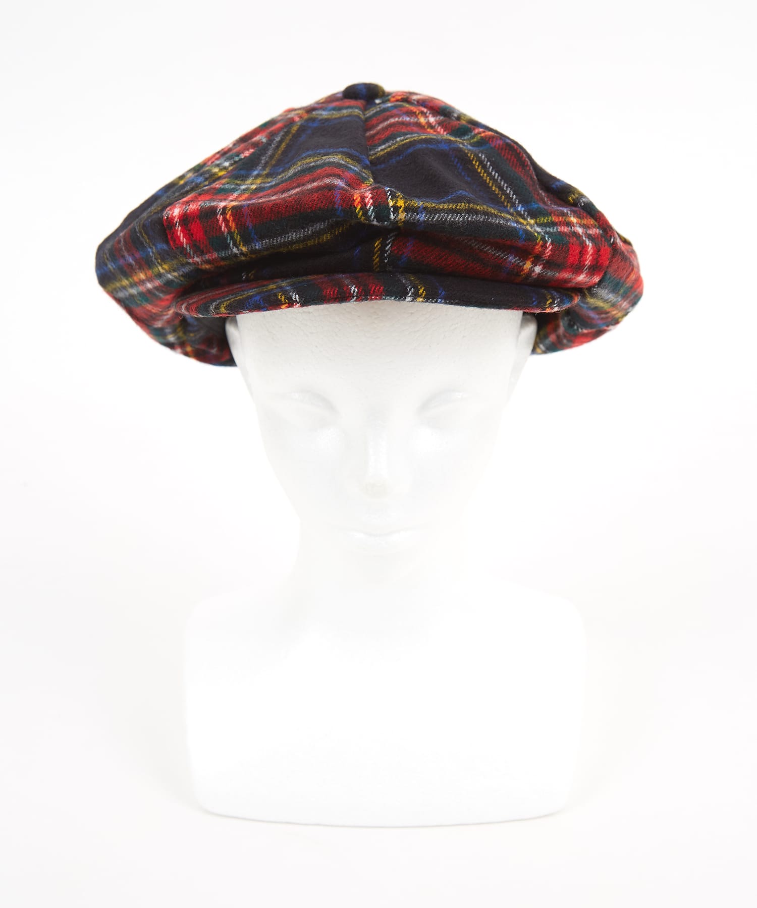 チェック柄フリースボリュームキャスケット / メンズ レディース ユニ