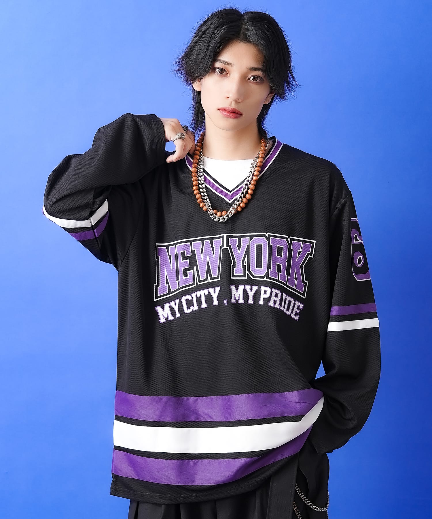 ナンバリングホッケージャージ / ゲームシャツ 長袖 メンズ レディース