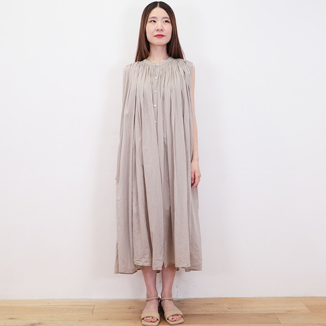 ヴェリテクール シャツワンピース LTD-001 コットン シルク ドット柄