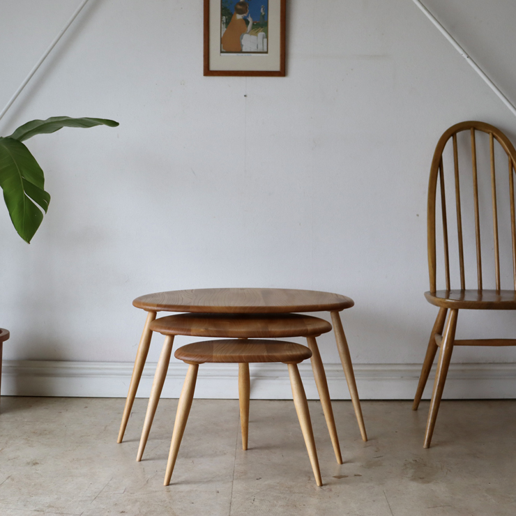 美品】アーコール（ERCOL）ネストテーブル 商品番号【021057