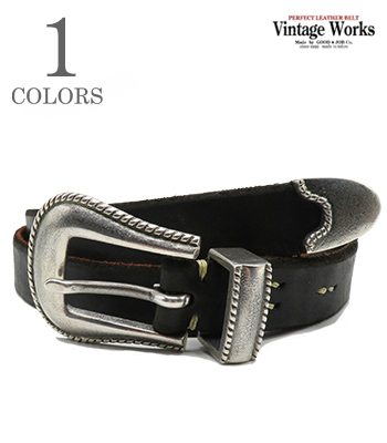 Vintage Works ヴィンテージワークス CHASIN|厚銀メッキ真鍮バックル|7
