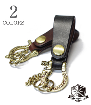 INCEPTION インセプション ブラス製|真鍮|キーリング|サドルレザー『UK