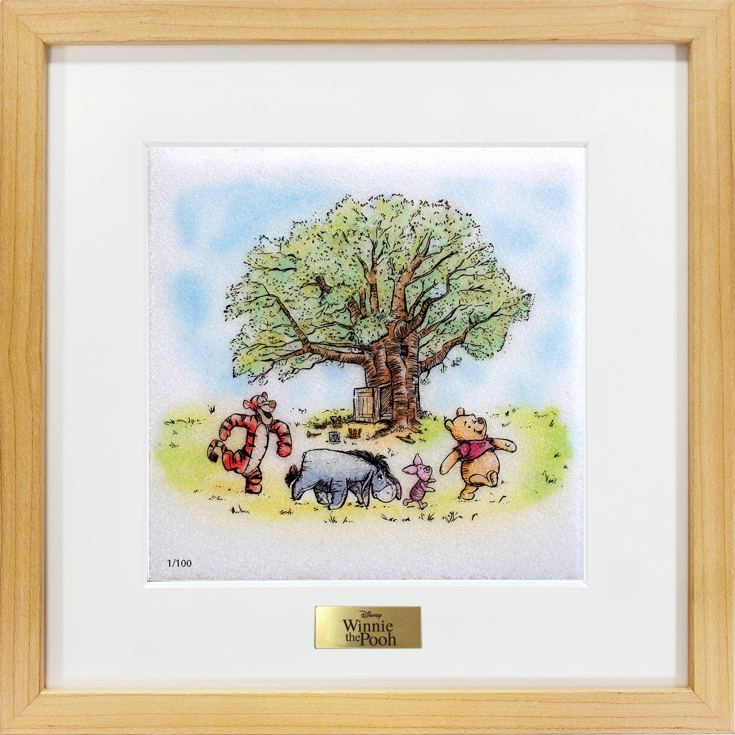 ジュエリー絵画® ディズニー 「くまのプーさん3」（Sサイズ）