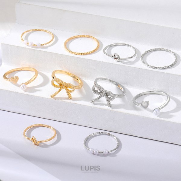 リボンリングセット - リング・指輪を激安で通販販売 | プチプラ