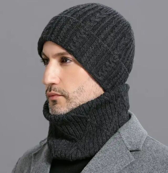 ネックウォーマー メンズ ウール スヌード ニット マフラー 秋冬 冬