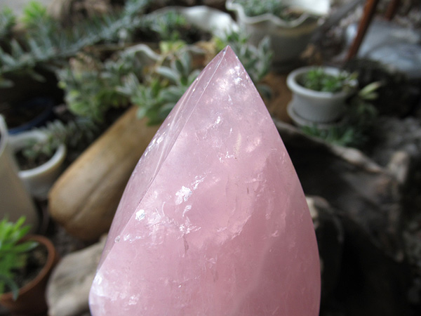 ローズクォーツ 虹入り 11キロ 紅水晶 クリスタル 鑑賞石 石