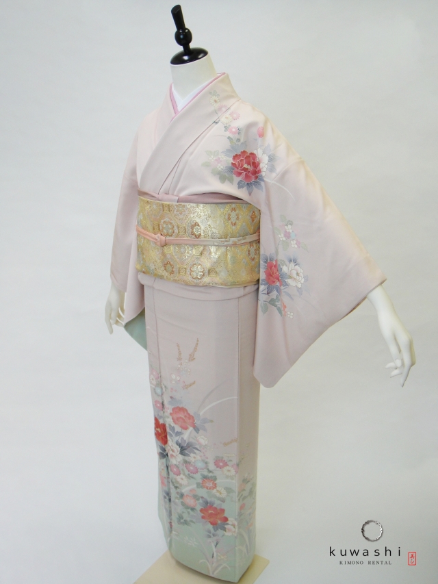 レンタル着物】【往復送料無料】【東京都内着付代無料】 20012