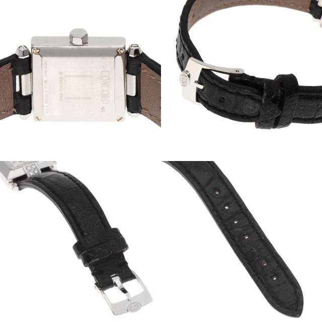 Concord コンコルド 61-25-572 スクエアフェイス ダイヤモンド 腕時計