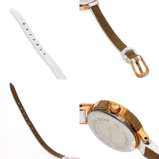 AGATHA アガタ ラウンドフェイス 腕時計 PGP/革 レディース ブランド京