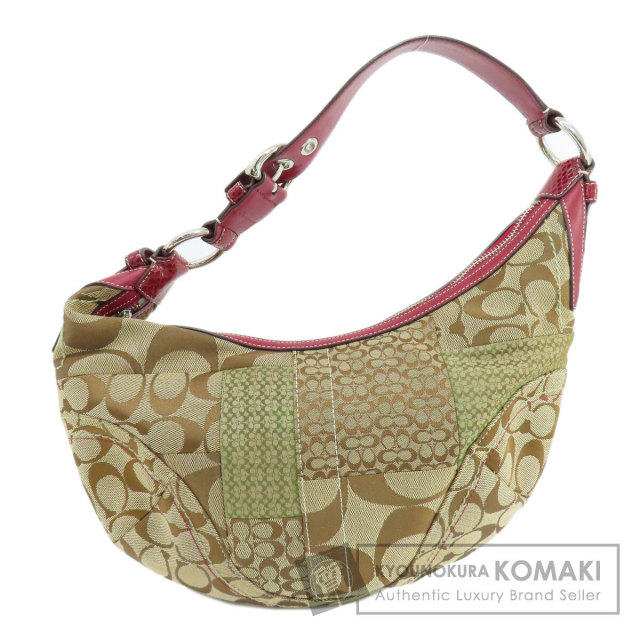 COACH コーチ 10086 シグネチャー パッチワーク ハンドバッグ