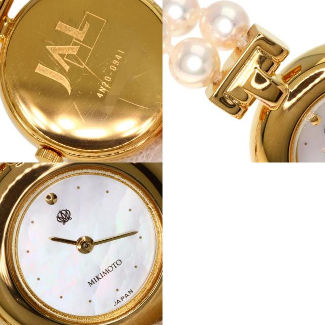 MIKIMOTO ミキモト 4N20-0941 パールウォッチ JAL限定 腕時計 GP