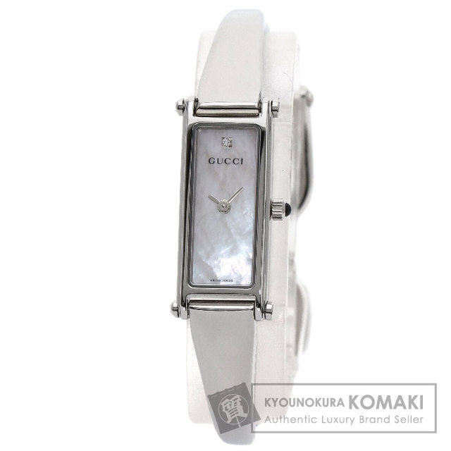 GUCCI グッチ 1500L スクエアフェイス 1P ダイヤモンド 腕時計