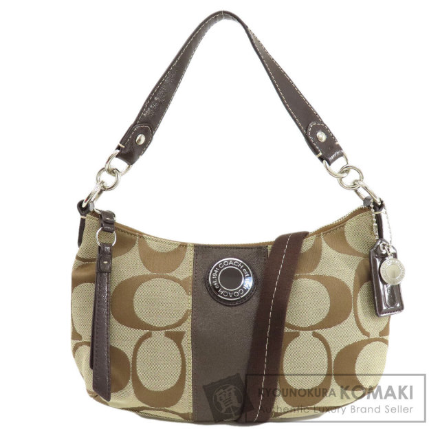 COACH コーチ F19218 シグネチャー ワンショルダー 2WAY ハンドバッグ