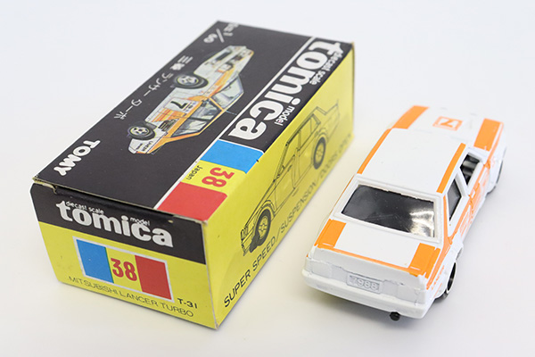 ミニカーショップ ケンボックス トミカ 黒箱☆38☆三菱ランサー ターボ