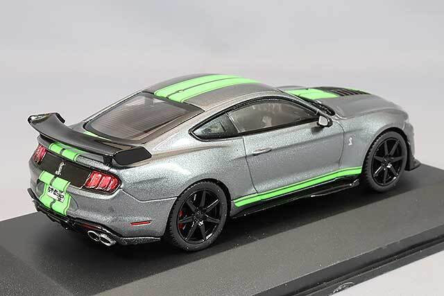 ソリド 1/43 シェルビー マスタング GT500 2020 グレー/グリーンストライプ